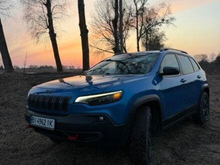 Синий Джип Чероки, объемом двигателя 3.24 л и пробегом 142 тыс. км за 19900 $, фото 1 на Automoto.ua