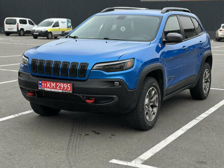 Синий Джип Чероки, объемом двигателя 3.24 л и пробегом 142 тыс. км за 18700 $, фото 1 на Automoto.ua