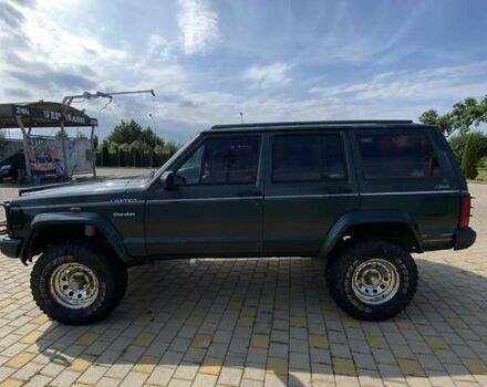 Зелений Джип Cherokee, об'ємом двигуна 4 л та пробігом 123 тис. км за 4300 $, фото 1 на Automoto.ua
