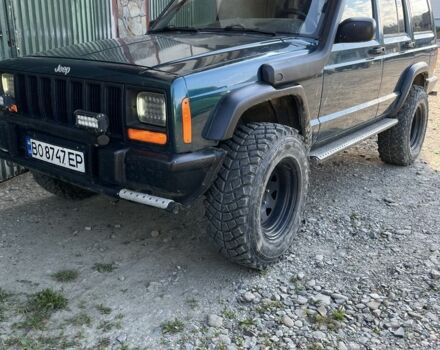 Зеленый Джип Чероки, объемом двигателя 4 л и пробегом 190 тыс. км за 7500 $, фото 1 на Automoto.ua