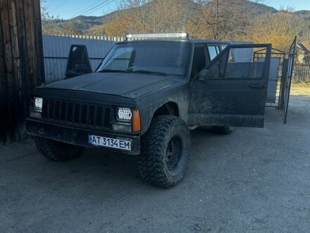 Зеленый Джип Чероки, объемом двигателя 4 л и пробегом 100 тыс. км за 5200 $, фото 1 на Automoto.ua