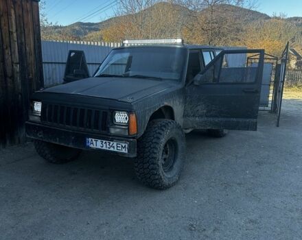 Зеленый Джип Чероки, объемом двигателя 4 л и пробегом 100 тыс. км за 5200 $, фото 1 на Automoto.ua