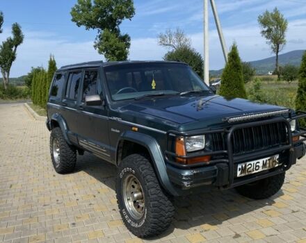 Зелений Джип Cherokee, об'ємом двигуна 4 л та пробігом 123 тис. км за 4300 $, фото 1 на Automoto.ua