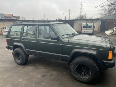 Джип Чероки 1995 в Умани на Automoto.ua Зеленый Джип Чероки, объемом двигателя 2.5 л и пробегом 489 тыс. км за 6000 $, фото 1 на Automoto.ua