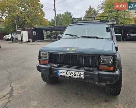 Зеленый Джип Чероки, объемом двигателя 2.5 л и пробегом 220 тыс. км за 6300 $, фото 1 на Automoto.ua