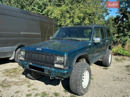 Зелений Джип Cherokee, об'ємом двигуна 4 л та пробігом 350 тис. км за 3650 $, фото 1 на Automoto.ua