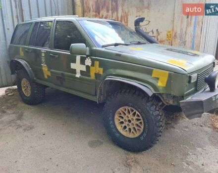 Зеленый Джип Чероки, объемом двигателя 4 л и пробегом 20 тыс. км за 3500 $, фото 1 на Automoto.ua