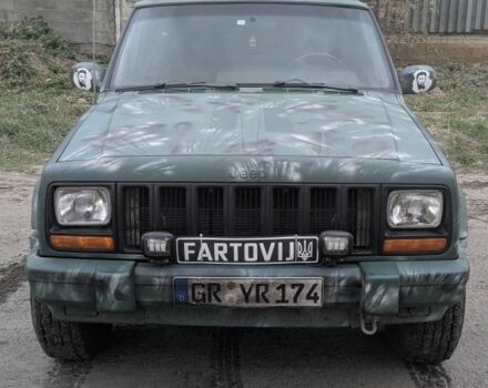 Зеленый Джип Чероки, объемом двигателя 2.5 л и пробегом 308 тыс. км за 3000 $, фото 1 на Automoto.ua