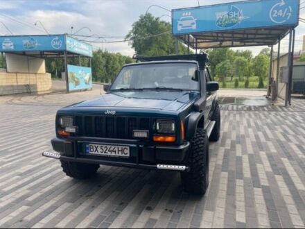 Зелений Джип Cherokee, об'ємом двигуна 4 л та пробігом 189 тис. км за 9700 $, фото 1 на Automoto.ua