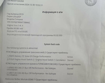 Белый Джип Компас, объемом двигателя 2.36 л и пробегом 90 тыс. км за 12999 $, фото 18 на Automoto.ua