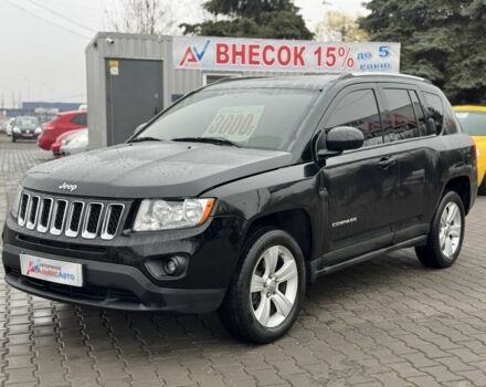 Черный Джип Компас, объемом двигателя 2 л и пробегом 152 тыс. км за 9900 $, фото 2 на Automoto.ua
