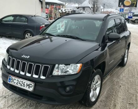 Черный Джип Компас, объемом двигателя 2.4 л и пробегом 215 тыс. км за 9300 $, фото 1 на Automoto.ua