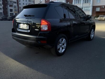 Черный Джип Компас, объемом двигателя 2.4 л и пробегом 190 тыс. км за 8450 $, фото 1 на Automoto.ua