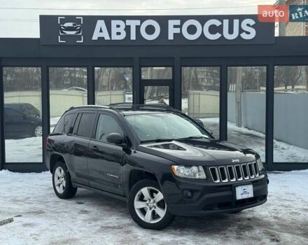 Черный Джип Компас, объемом двигателя 2 л и пробегом 342 тыс. км за 8490 $, фото 1 на Automoto.ua