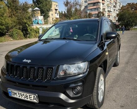 Черный Джип Компас, объемом двигателя 2 л и пробегом 195 тыс. км за 9500 $, фото 1 на Automoto.ua