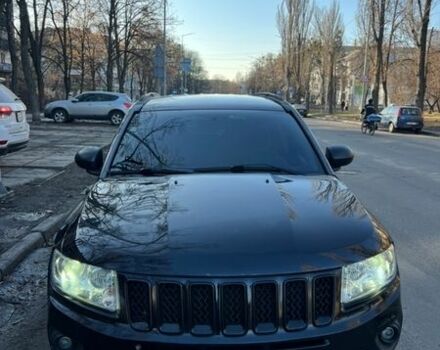 Черный Джип Компас, объемом двигателя 2 л и пробегом 130 тыс. км за 9200 $, фото 1 на Automoto.ua
