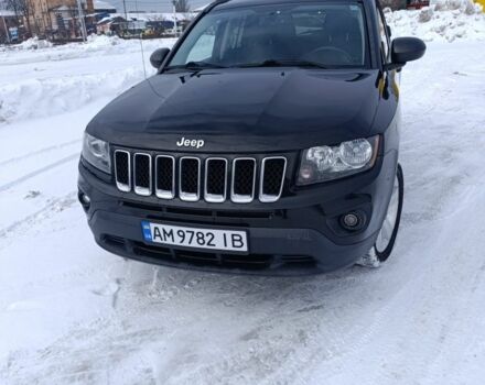 Черный Джип Компас, объемом двигателя 2.4 л и пробегом 121 тыс. км за 8200 $, фото 1 на Automoto.ua