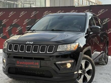 Черный Джип Компас, объемом двигателя 2.4 л и пробегом 77 тыс. км за 16200 $, фото 1 на Automoto.ua