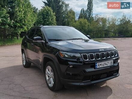 Черный Джип Компас, объемом двигателя 2 л и пробегом 12 тыс. км за 21500 $, фото 1 на Automoto.ua