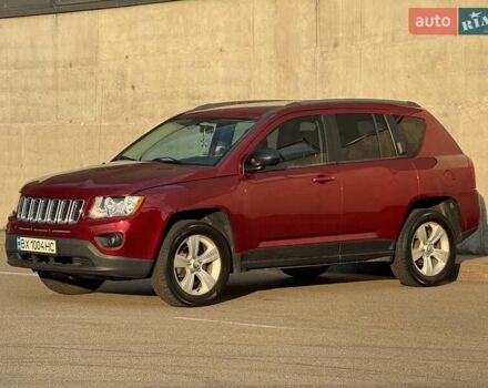 Красный Джип Компас, объемом двигателя 2.36 л и пробегом 130 тыс. км за 9300 $, фото 1 на Automoto.ua