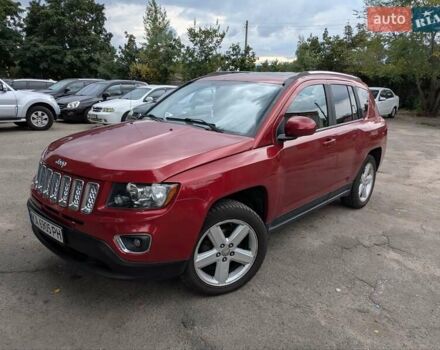Красный Джип Компас, объемом двигателя 2 л и пробегом 200 тыс. км за 9499 $, фото 1 на Automoto.ua