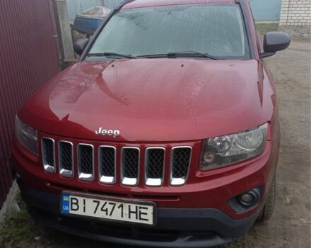 Красный Джип Компас, объемом двигателя 2.4 л и пробегом 245 тыс. км за 9500 $, фото 1 на Automoto.ua