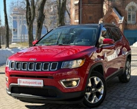 Красный Джип Компас, объемом двигателя 2.4 л и пробегом 127 тыс. км за 16300 $, фото 1 на Automoto.ua