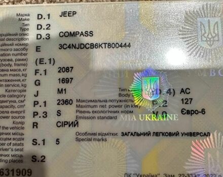 Серый Джип Компас, объемом двигателя 2.36 л и пробегом 121 тыс. км за 16000 $, фото 1 на Automoto.ua
