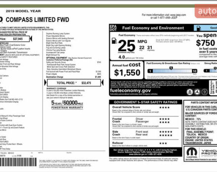 Синий Джип Компас, объемом двигателя 2.36 л и пробегом 120 тыс. км за 15300 $, фото 21 на Automoto.ua