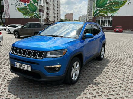 Джип Compass 2018 у Полтаві на Automoto.ua Синій Джип Compass, об'ємом двигуна 2.4 л та пробігом 46 тис. км за 15700 $, фото 1 на Automoto.ua