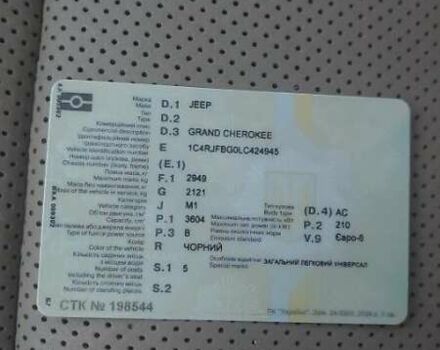 Джип Grand Cherokee 2020 у Черкасах на Automoto.ua Чорний Джип Grand Cherokee, об'ємом двигуна 3.6 л та пробігом 138 тис. км за 26300 $, фото 27 на Automoto.ua