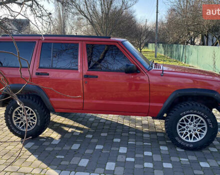 Красный Джип Гранд Чероки, объемом двигателя 4 л и пробегом 193 тыс. км за 7500 $, фото 9 на Automoto.ua