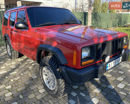 Красный Джип Гранд Чероки, объемом двигателя 4 л и пробегом 193 тыс. км за 7500 $, фото 4 на Automoto.ua