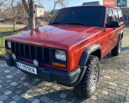 Красный Джип Гранд Чероки, объемом двигателя 4 л и пробегом 193 тыс. км за 7500 $, фото 6 на Automoto.ua