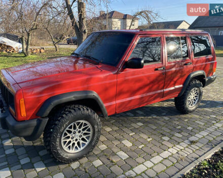 Красный Джип Гранд Чероки, объемом двигателя 4 л и пробегом 193 тыс. км за 7500 $, фото 10 на Automoto.ua