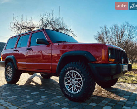 Червоний Джип Grand Cherokee, об'ємом двигуна 4 л та пробігом 193 тис. км за 7500 $, фото 1 на Automoto.ua