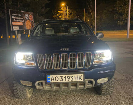 Синий Джип Гранд Чероки, объемом двигателя 4.7 л и пробегом 205 тыс. км за 9200 $, фото 2 на Automoto.ua