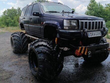 Синій Джип Grand Cherokee, об'ємом двигуна 4 л та пробігом 350 тис. км за 5000 $, фото 1 на Automoto.ua