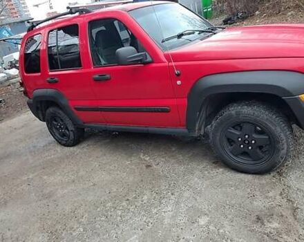 Красный Джип Либерти, объемом двигателя 3.7 л и пробегом 190 тыс. км за 7700 $, фото 1 на Automoto.ua