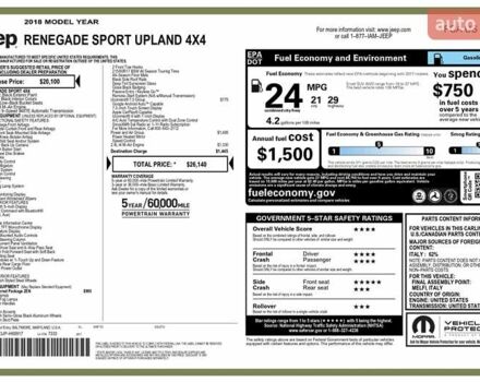 Чорний Джип Ренегат, об'ємом двигуна 2.36 л та пробігом 171 тис. км за 13600 $, фото 14 на Automoto.ua