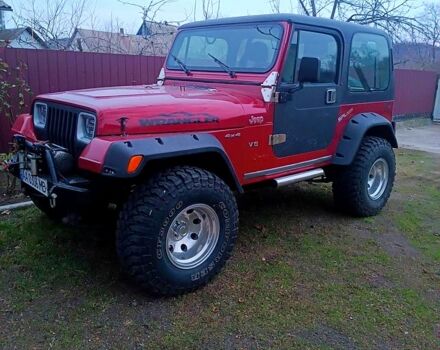 Красный Джип Вранглер, объемом двигателя 4 л и пробегом 200 тыс. км за 14500 $, фото 6 на Automoto.ua