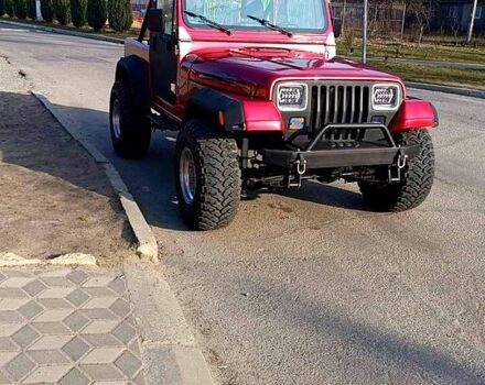 Красный Джип Вранглер, объемом двигателя 4 л и пробегом 200 тыс. км за 14500 $, фото 4 на Automoto.ua