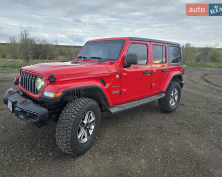 Красный Джип Вранглер, объемом двигателя 2 л и пробегом 138 тыс. км за 27500 $, фото 1 на Automoto.ua