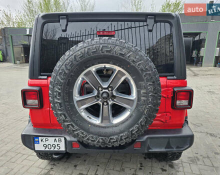 Красный Джип Вранглер, объемом двигателя 2 л и пробегом 138 тыс. км за 27500 $, фото 16 на Automoto.ua