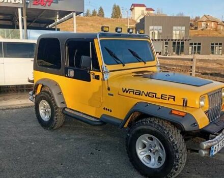Желтый Джип Вранглер, объемом двигателя 2.5 л и пробегом 155 тыс. км за 8700 $, фото 5 на Automoto.ua