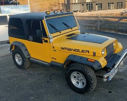 Желтый Джип Вранглер, объемом двигателя 2.5 л и пробегом 155 тыс. км за 8700 $, фото 11 на Automoto.ua