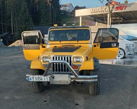 Желтый Джип Вранглер, объемом двигателя 2.5 л и пробегом 155 тыс. км за 8700 $, фото 6 на Automoto.ua