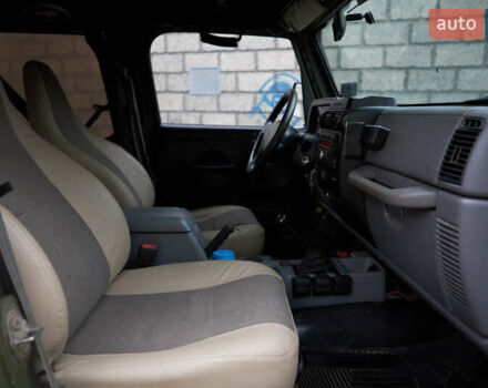 Зеленый Джип Вранглер, объемом двигателя 4 л и пробегом 177 тыс. км за 15900 $, фото 21 на Automoto.ua