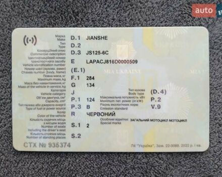 Червоний Джианше JS 125-C, об'ємом двигуна 0.12 л та пробігом 12 тис. км за 1200 $, фото 10 на Automoto.ua