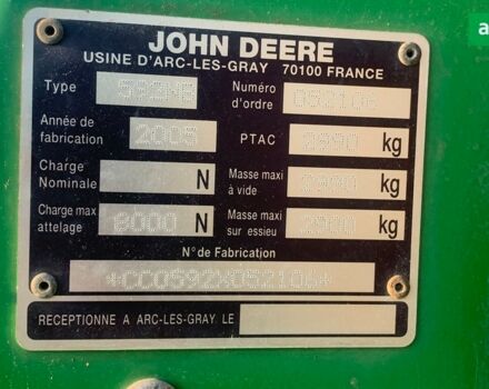 Джон Дір 592, об'ємом двигуна 0 л та пробігом 0 тис. км за 7143 $, фото 3 на Automoto.ua